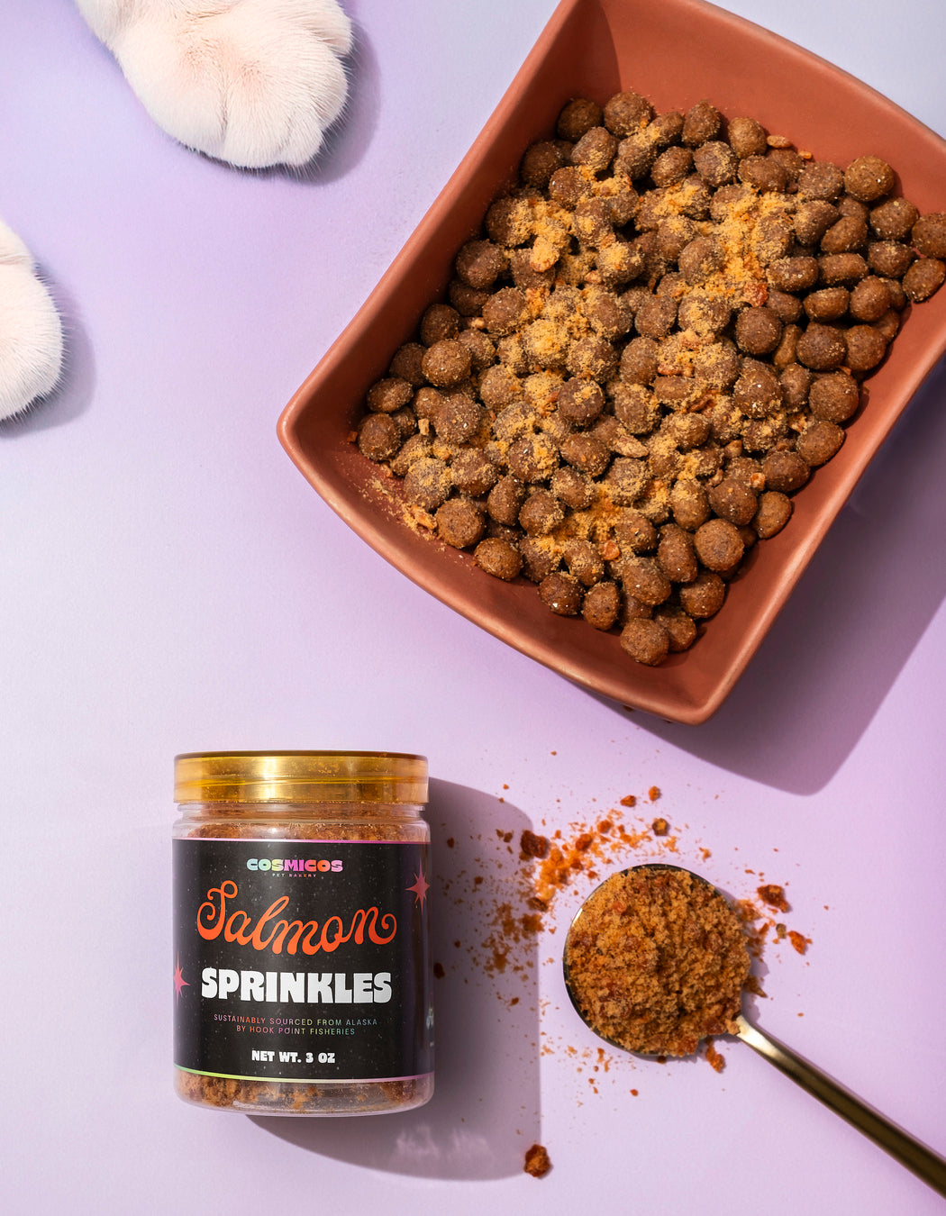 Sockeye Salmon Sprinkles – Wild-Caught Alaskan Topper for Cats & Dogs