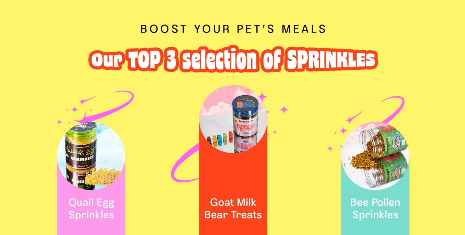 Our top 3 products to start upgrading your pets nutrition!