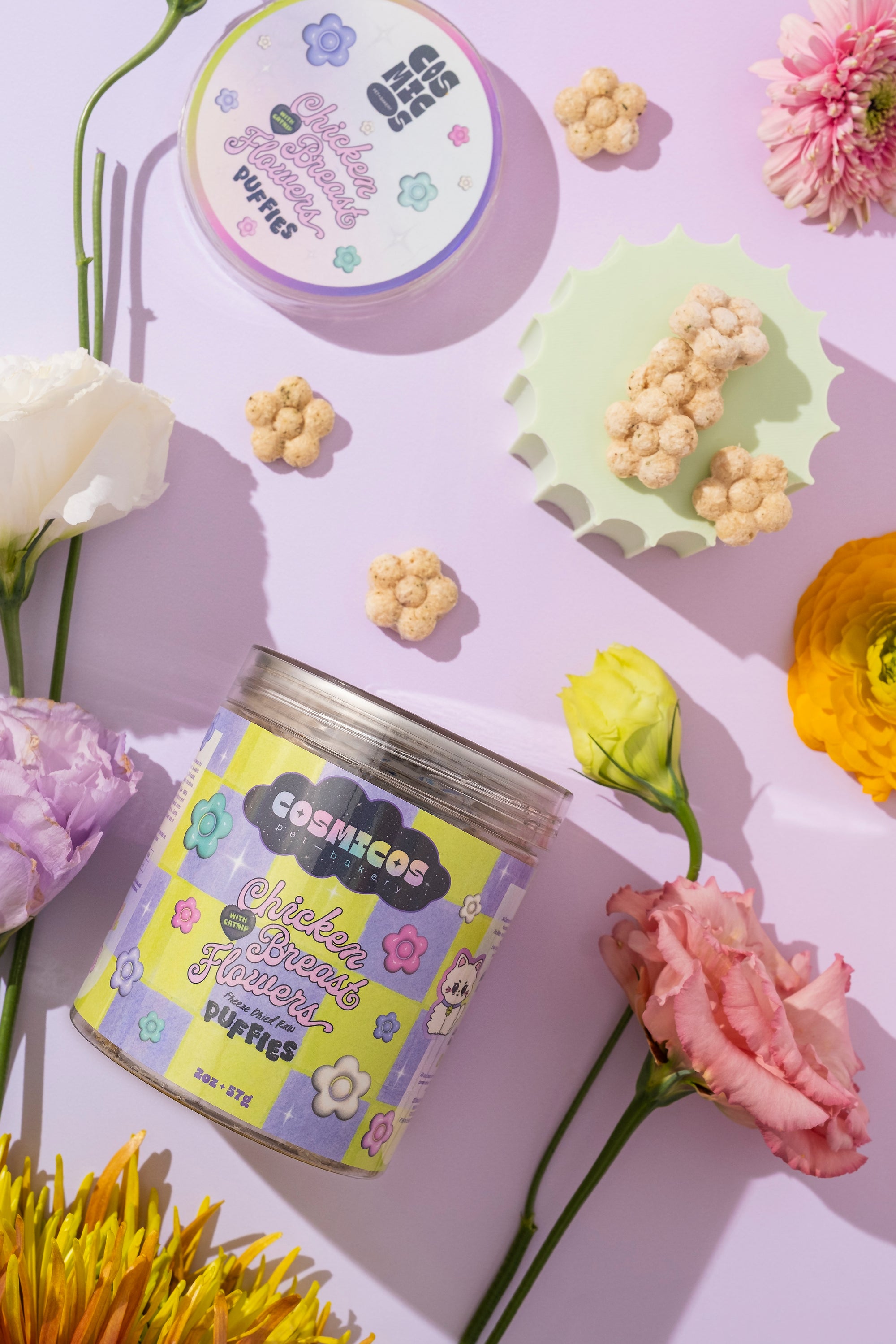 Chicken Breast with Catnip Puffies – Freeze-Dried Superfood Treat for Cats