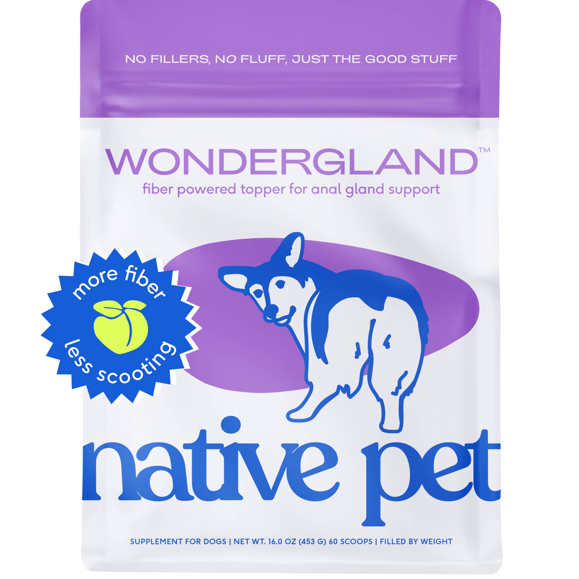 Native Pets - WonderGland Anal Gland Pumpkin Fiber & Digestive Supplement