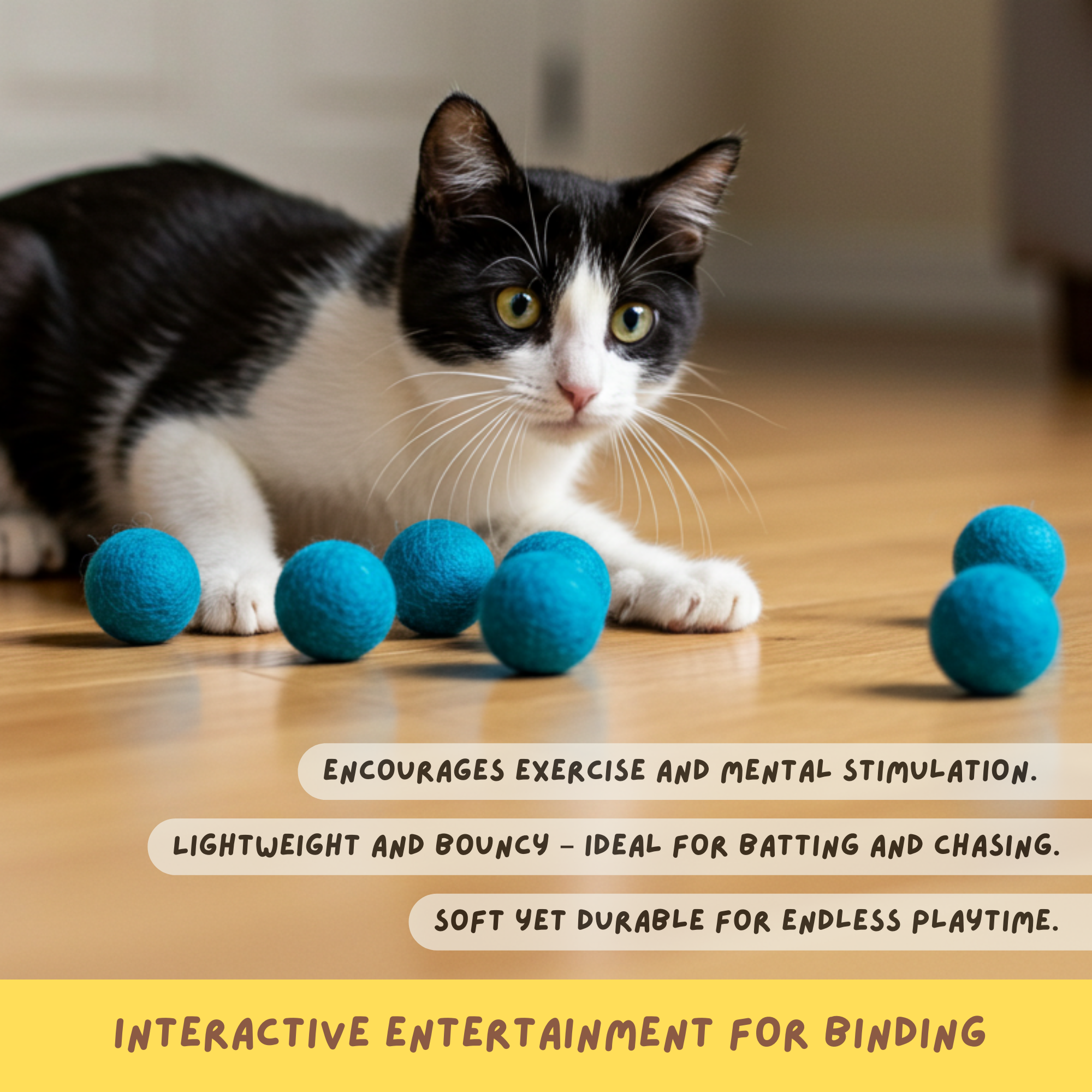Woolbuddy - Wool Felted Cat Toy Balls