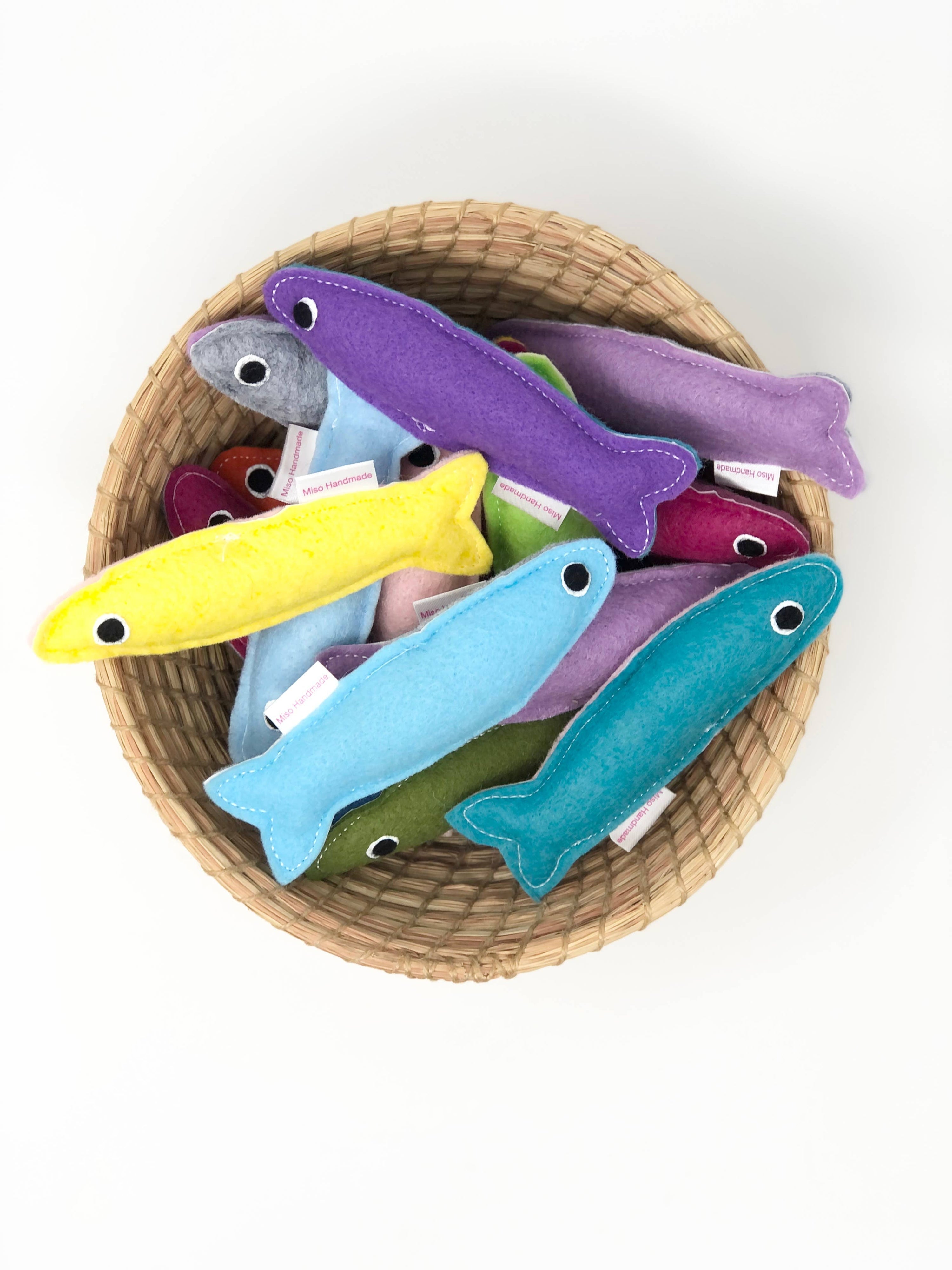 Miso Handmade - Wool Catnip Sardines s/3 & Bulk