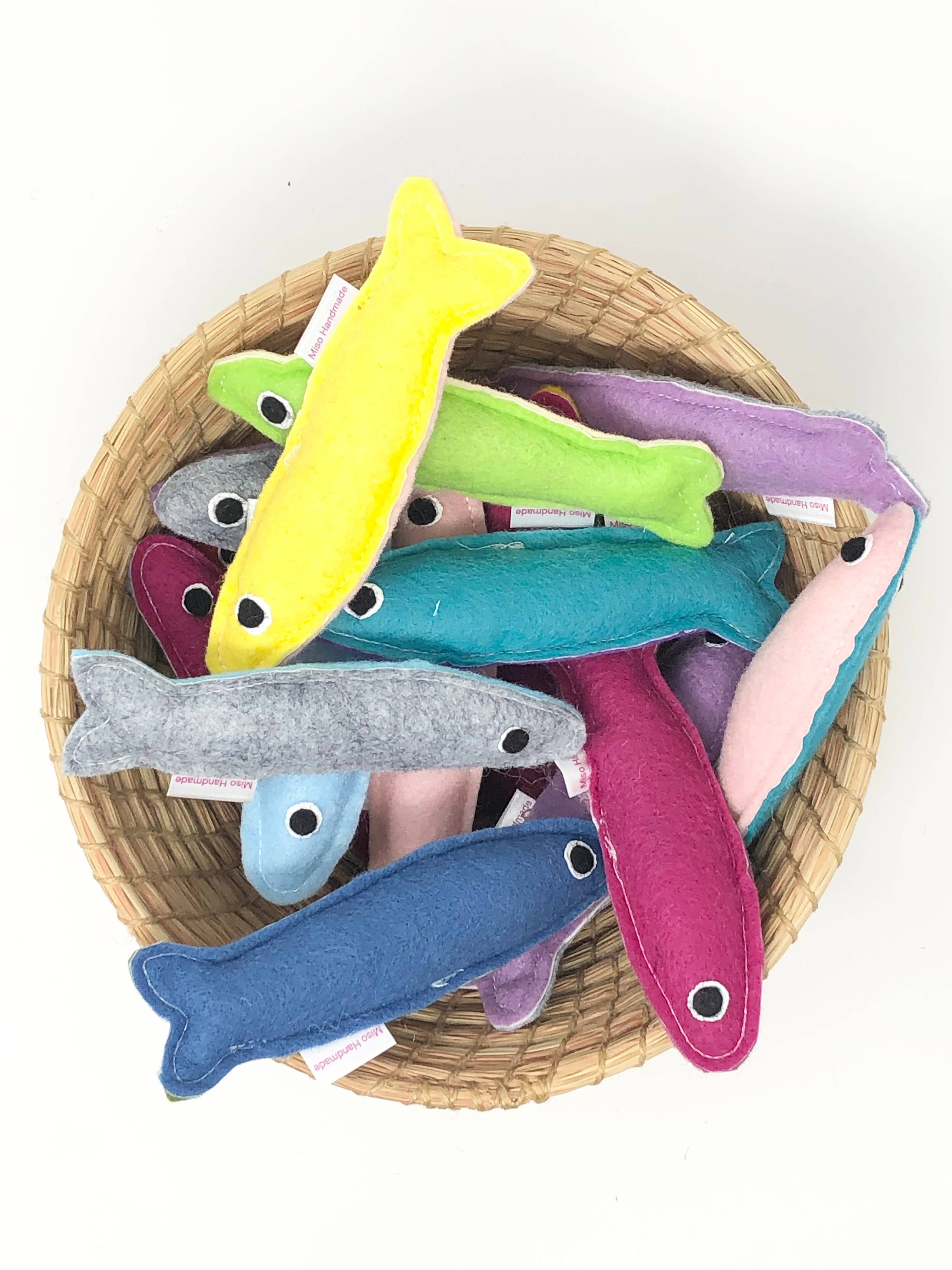 Miso Handmade - Wool Catnip Sardines s/3 & Bulk