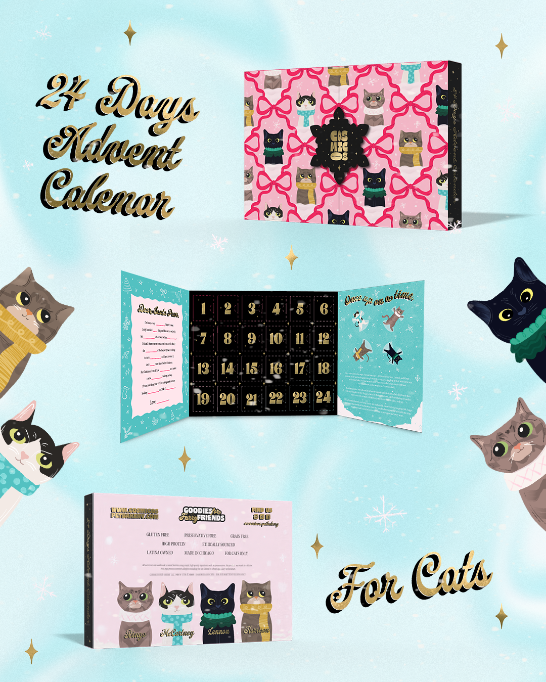 Cosmicos 24-Day Advent Calendar for Cats