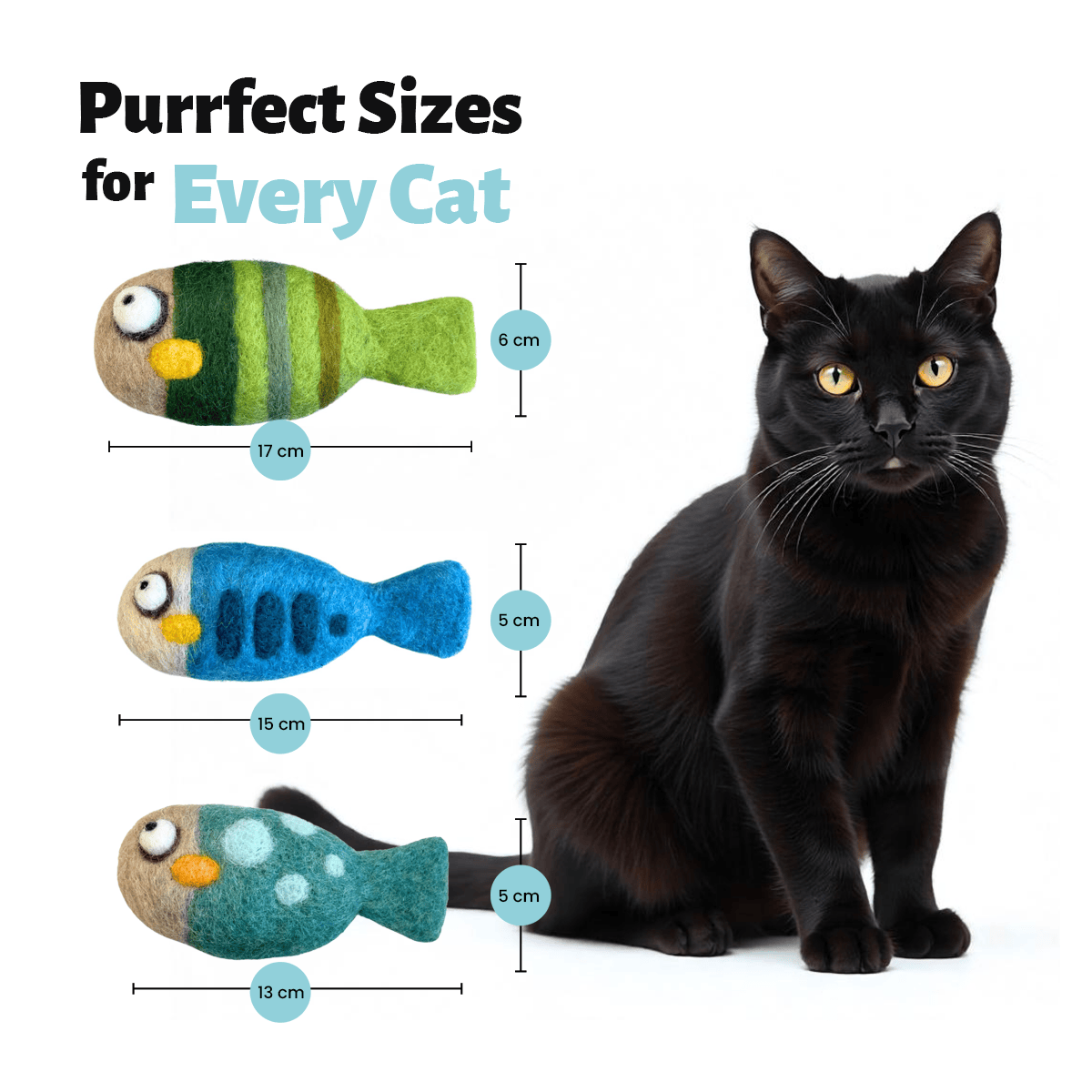 Woolbuddy - Felted Fish Cat Toy