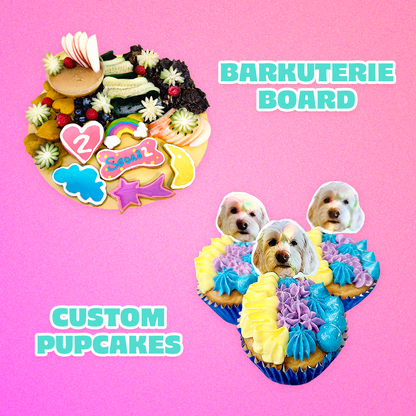 Pawty Bundle: Barkuterie Board + Custom Pupcakes