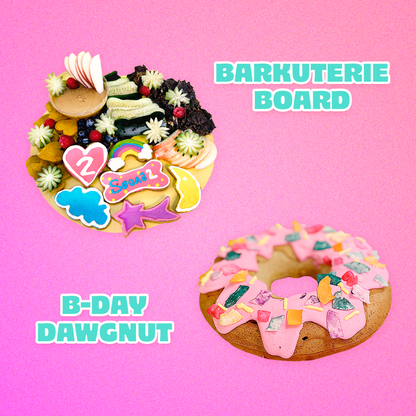 Pawty Bundle Cosmic Barkuterie Board + Birthday Dawgnut